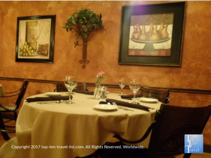 Beautiful dining room of Bella Vita in Sedona AZ