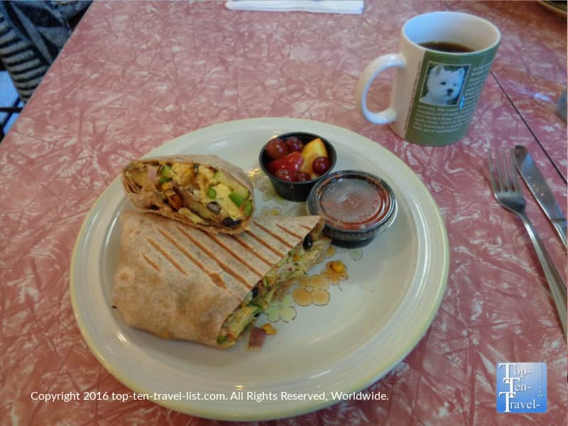 Breakfast Burrito at the Toasted Owl in Flagstaff