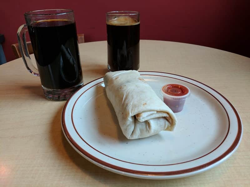 Breakfast at Late for the train in Flagstaff
