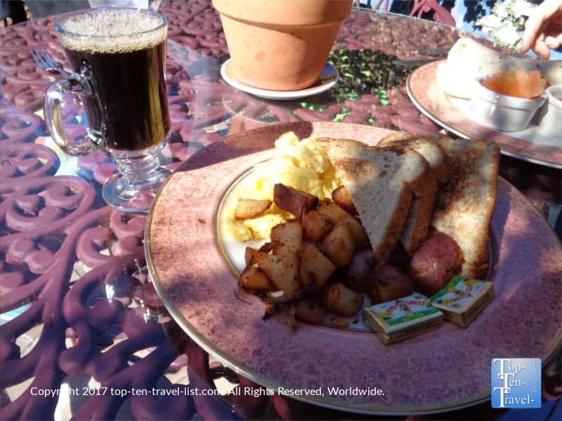 Breakfast plate at Heartline Cafe in Sedona AZ