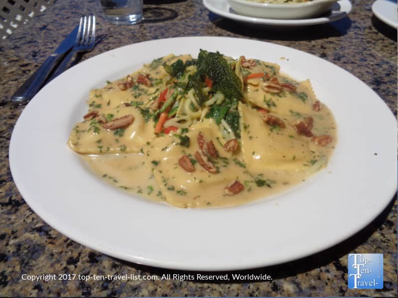 Butternut squash ravioli at The Hudson in Sedona