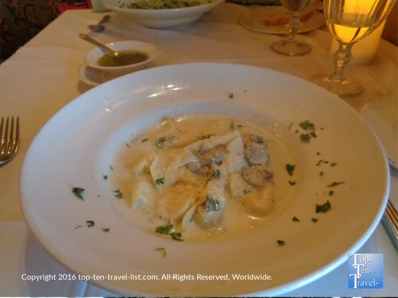 Tortelloni con Funghi Tartufo at Cucina Rustica in Sedona, Arizona