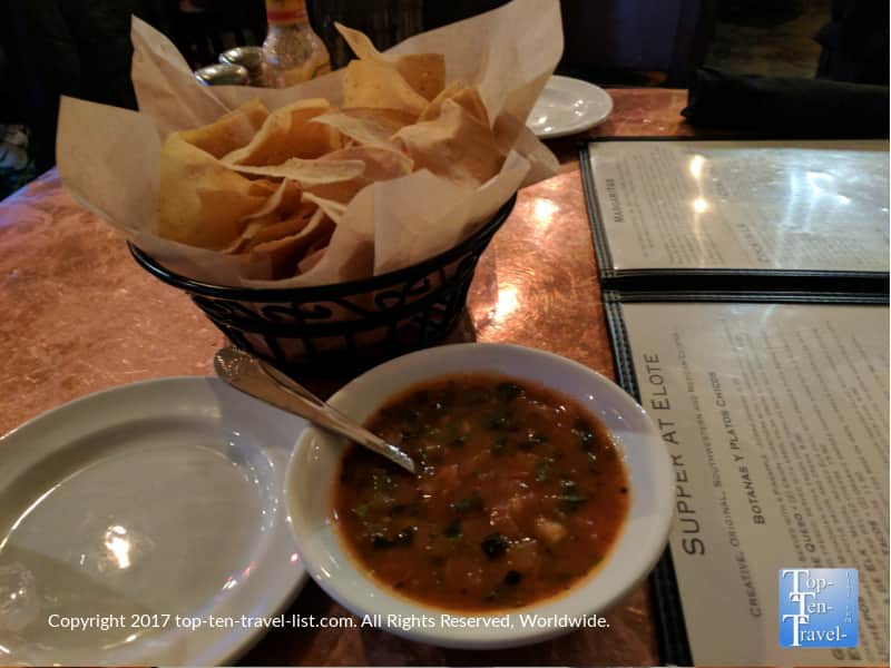 Chips and salsa at Elote in Sedona Arizona