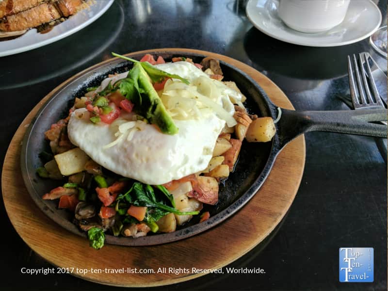 Veggie loaded skillet at Enchantment Resort in Sedona