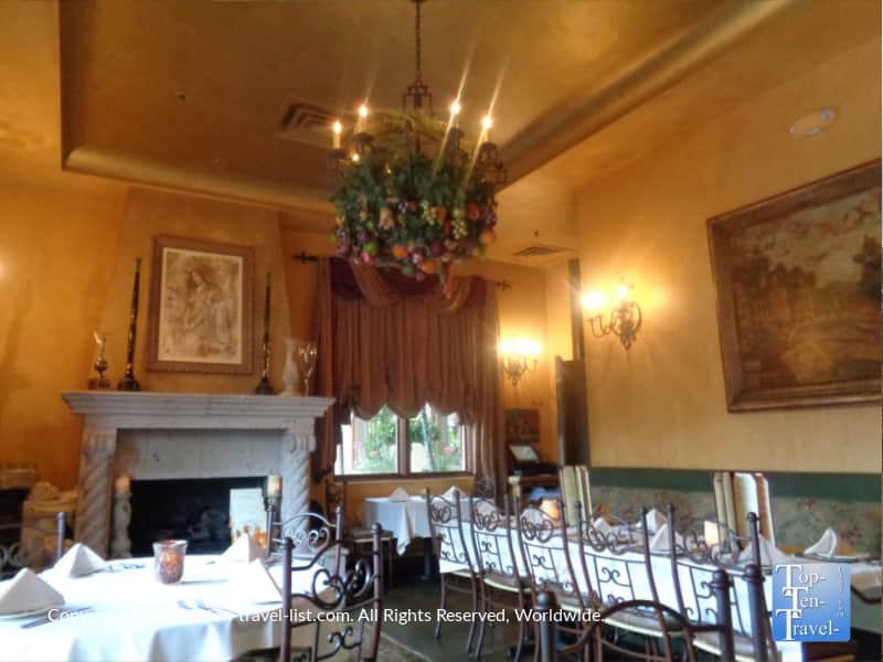 Gorgeous dining room at Cucina Rustica in Sedona, Arizona