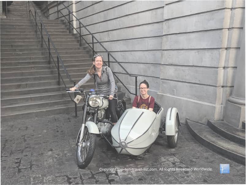 Hagrid's motorbike in Diagon Alley Universal