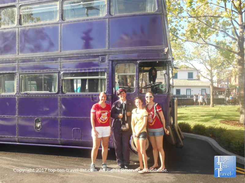 Knights Bus Harry Potter photo opp at Universal Studios