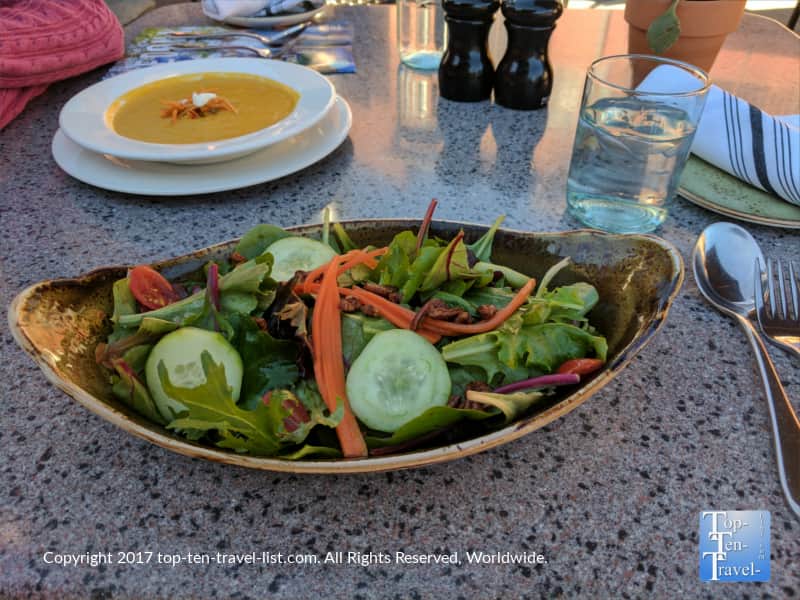 Mixed green salad at Saltrock Southwest Kitchen in Sedona AZ