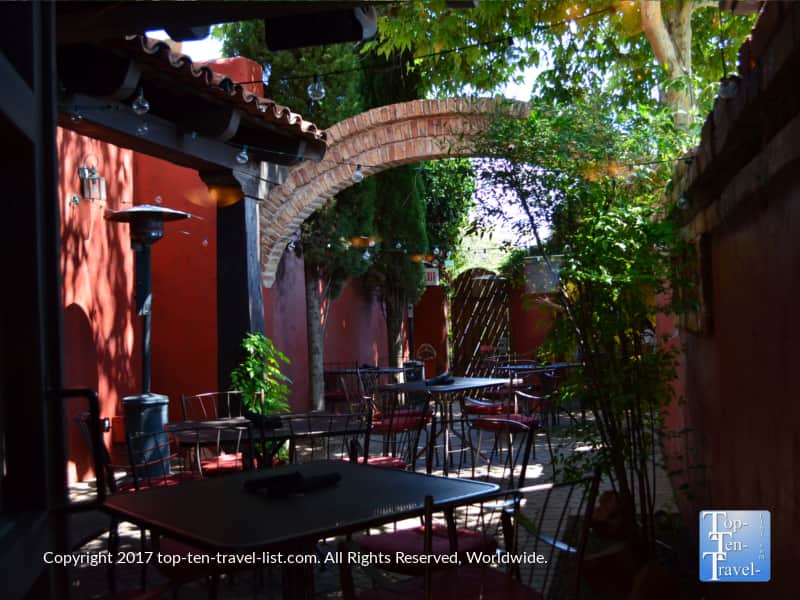 Patio at Barking Frog Grille in Sedona AZ