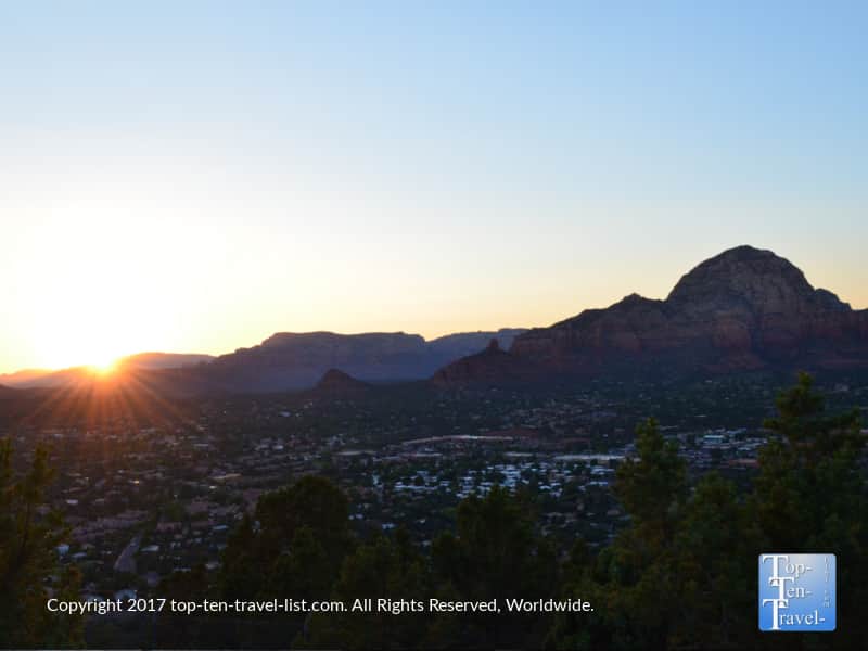 Sedona sunset from the Airport Mesa overlook