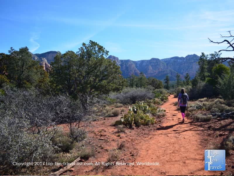 Strolling the Marg's Draw trail in Sedona