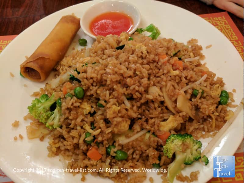 Veggie fried rick at Golden Dragon in Flagstaff 