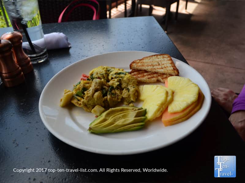 Veggie scramble at Creekside in Sedona AZ