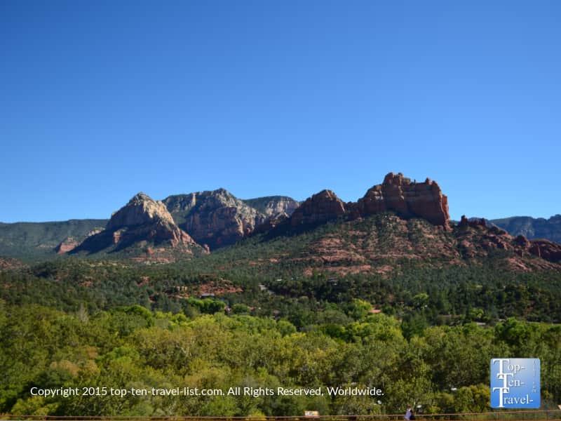Incredible views from Wildflower Bread in Sedona, Arizona