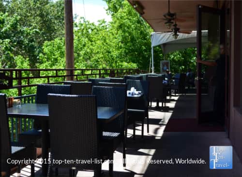 Patio at Creekside Restaurant in Sedona, Arizona