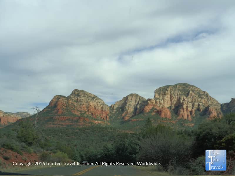 Scenic drive along the Red Rock Scenic Byway in Sedona