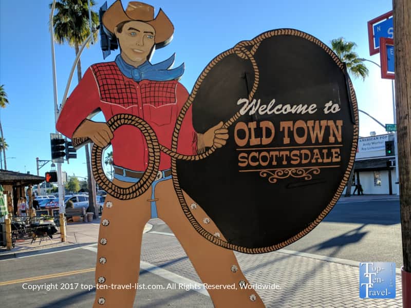 Cowboy Old Town Scottsdale sign