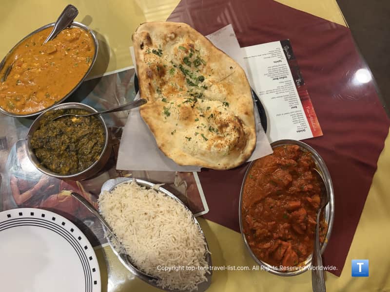 Great food at Delhi Palace in Flagstaff 