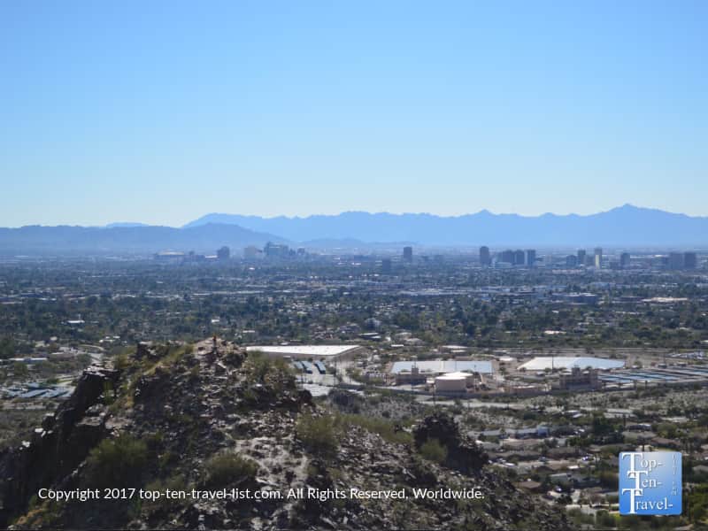 Nice views of the city from the Piestewa Peak trail in Phoenix