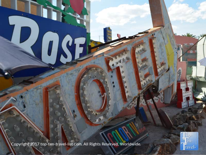 Old motel sign at the Neon Boneyard in Las Vegas
