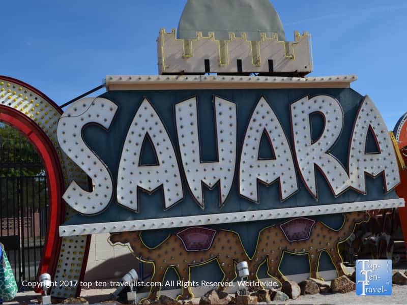 Sahara sign at the Neon Boneyard in Las Vegas