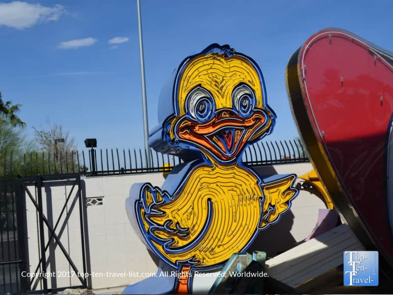 Ugly Duckling car sales sign at the Neon Boneyard in Las Vegas