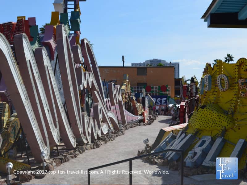 Vintage neon casino signs at the Neon Museum in Las Vegas
