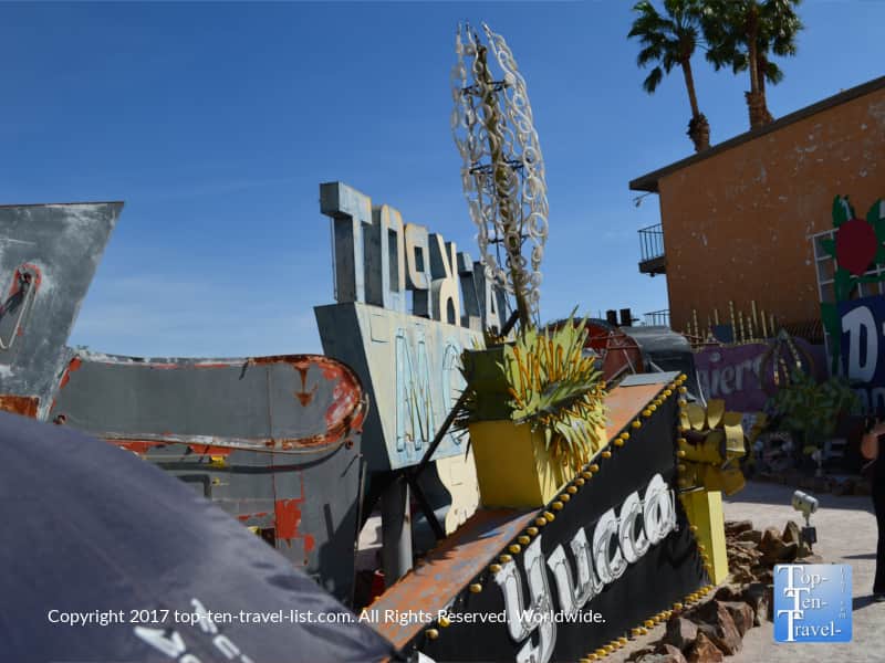 Yucca sign at the Neon Boneyard in Las Vegas