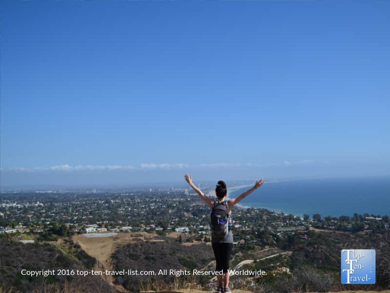 Gorgeous coastal views via the Los Leones Trail in Pacific Palisades, CA