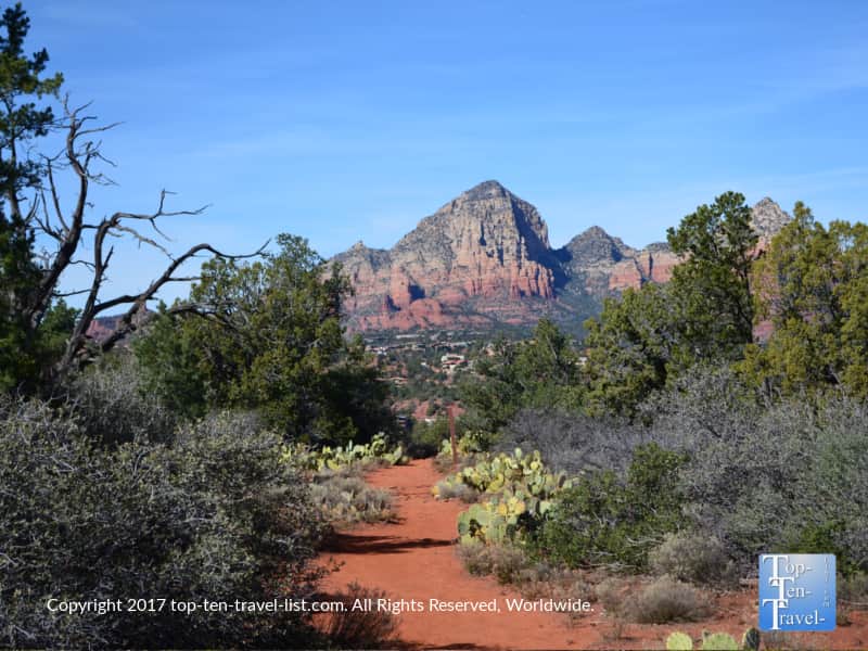 Snoopy rock formation from the Marg's Draw trail in Sedona, Arizona