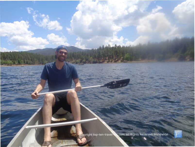 Kayaking on Lynx Lake in Prescott, Arizona