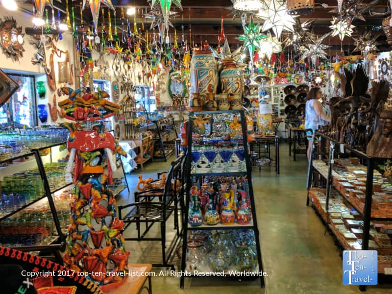 Glass blown art in Tubac