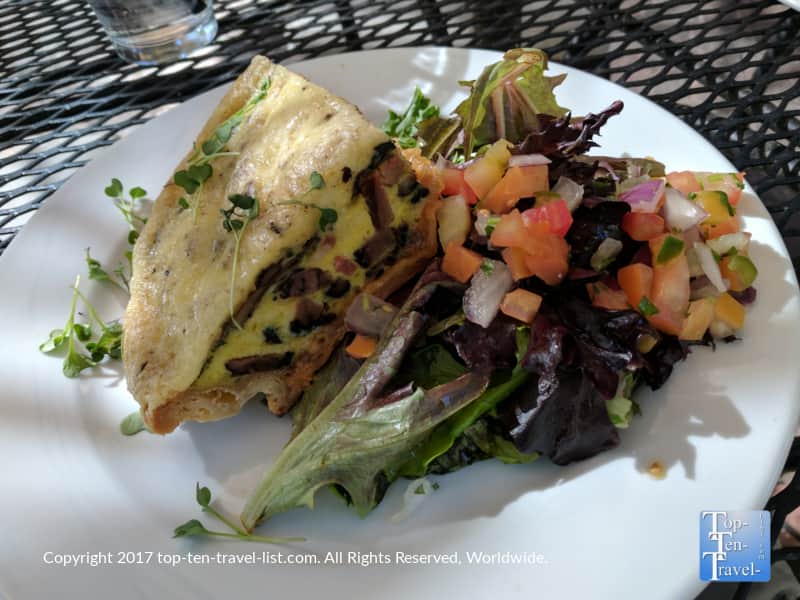 Homemade Quiche at Tohono Chul Garden Bistro in Tucson