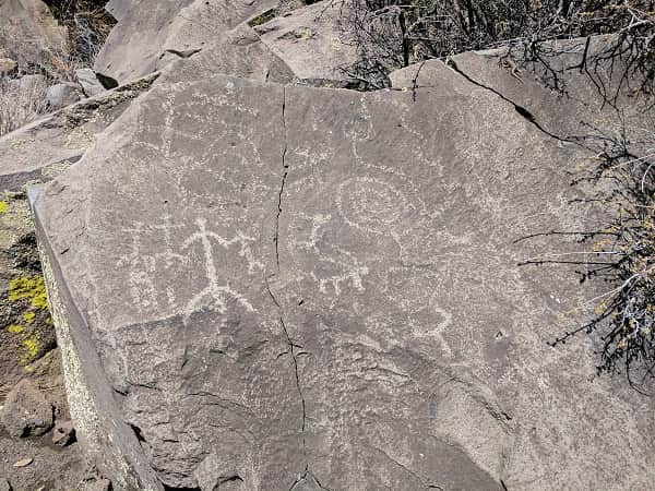 Ancient pictographs at Picture Canyon Flagstaff