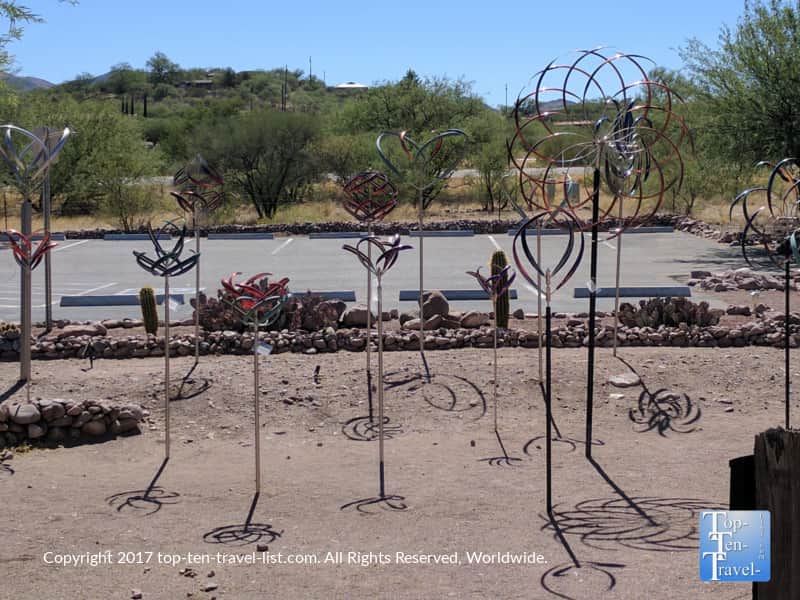 Unique art sculptures in Tubac