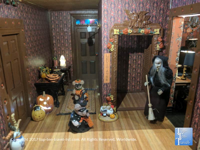 Miniature Halloween display at the Mini Time Museum of Miniatures in Tucson, Arizona