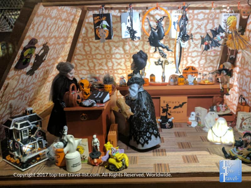 Miniature Halloween shop at the Mini Time Museum of Miniatures in Tucson, Arizona
