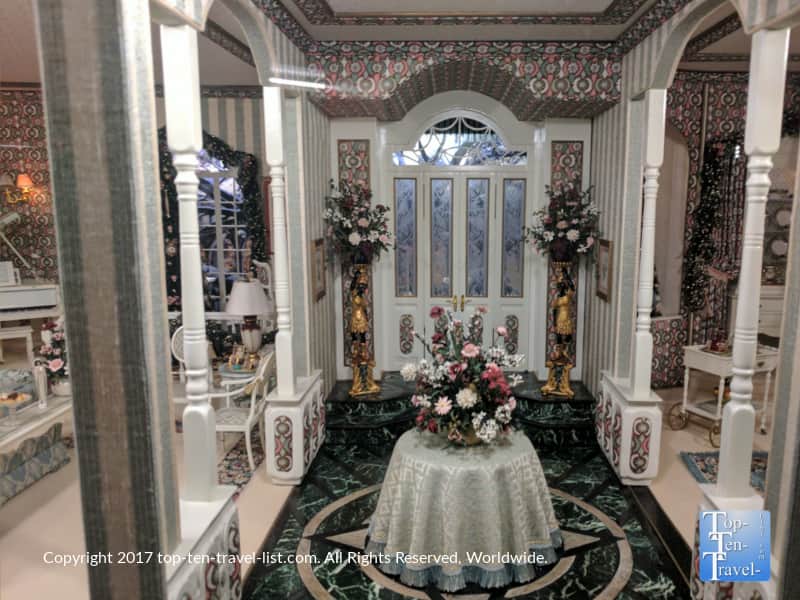 Miniature foyer display at the Mini Time Museum of Miniatures in Tucson, Arizona