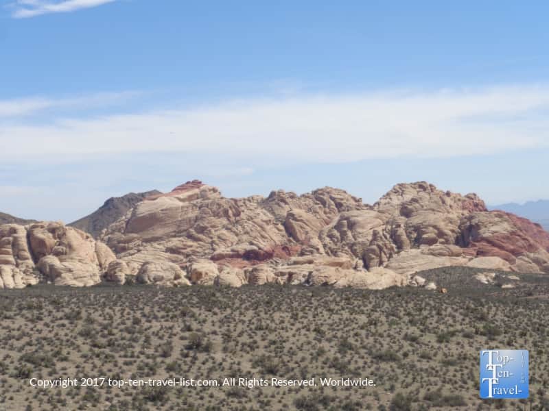 Peaceful desert scenery at Red Rock Canyon in Vegas