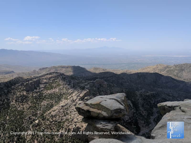 Scenic mountain overlook on the Mt. Lemmon Scenic Byway near Tucson