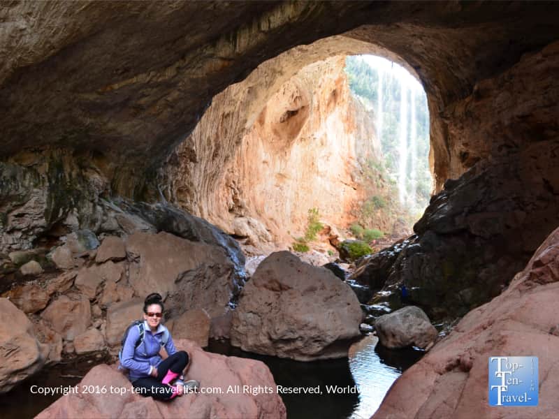Beautiful views at Tonto Natural Bridge State Forest near Payson, Arizona