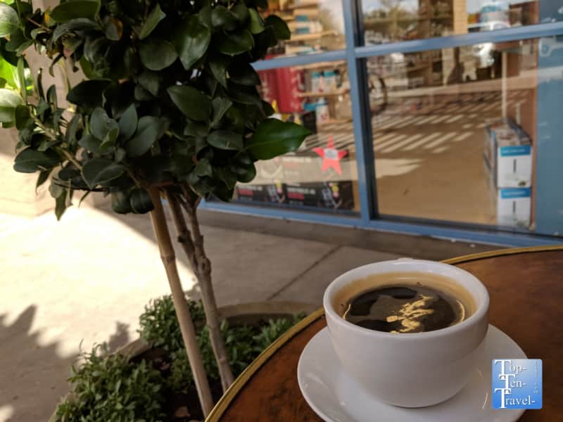 Good Americano at Le Buzz in Tucson, Arizona