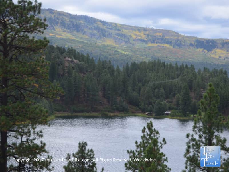 Relaxing river scenery on the Durango & Silverton Narrow Gauge Railroad