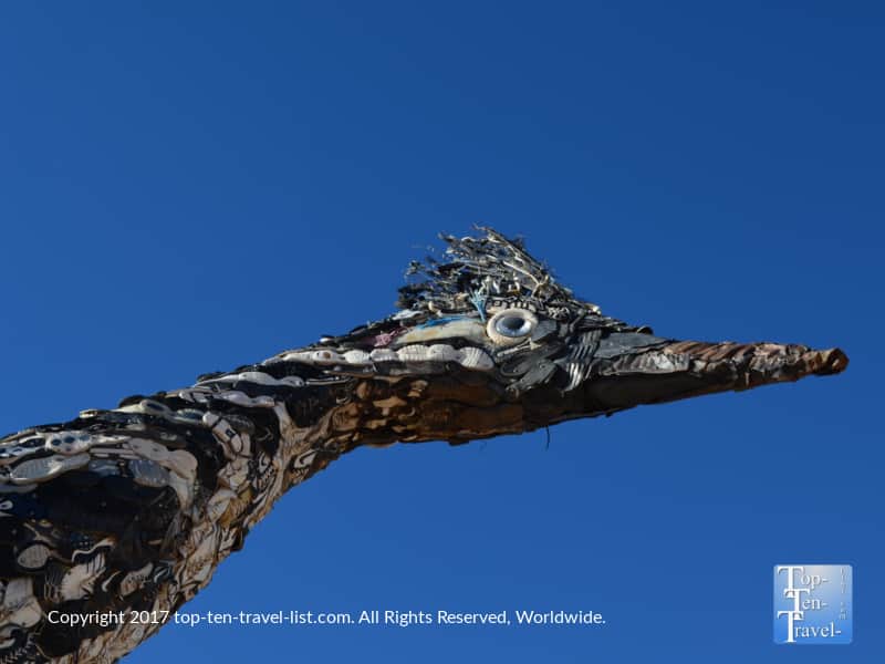Roadrunner statue in Las Cruces, New Mexico