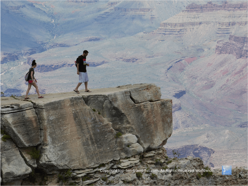 Scary walk out at the Grand Canyon