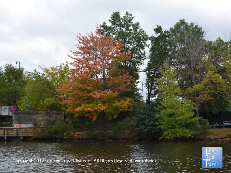 Hint of fall foliage along the Charles River