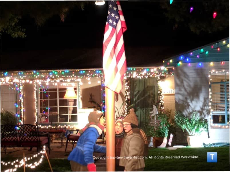 "A Christmas Story" display at Winterhaven in Tucson