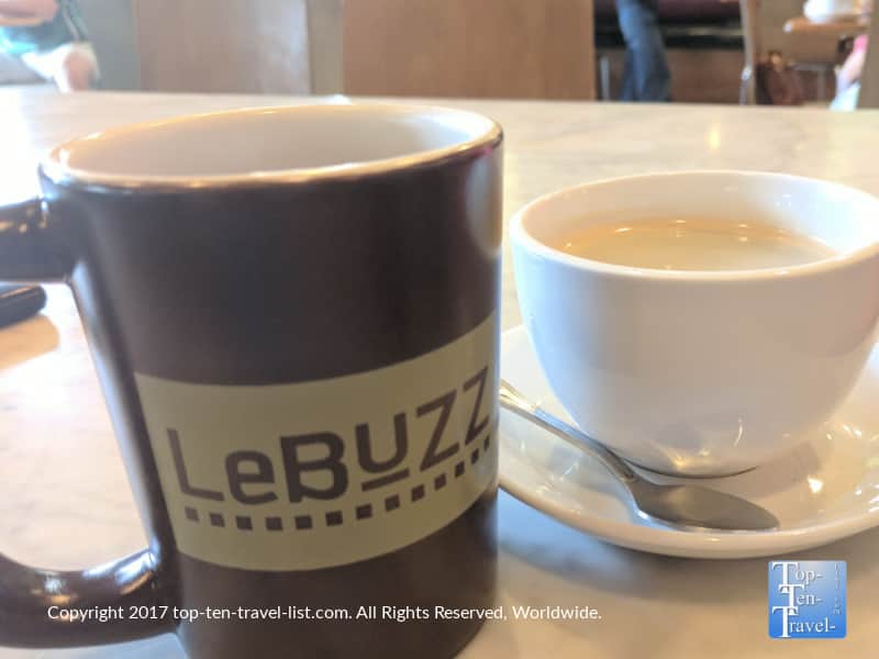 Great coffee at Le Buzz in Tucson