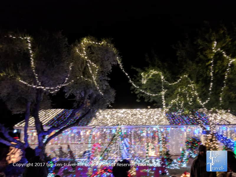 Decked out house at the Winterhaven Festival of Lights in Tucson