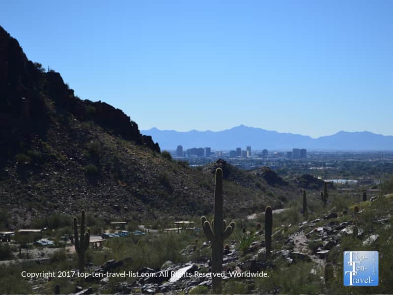 Views of the Phoenix skyline from the Piestewa Peak trail